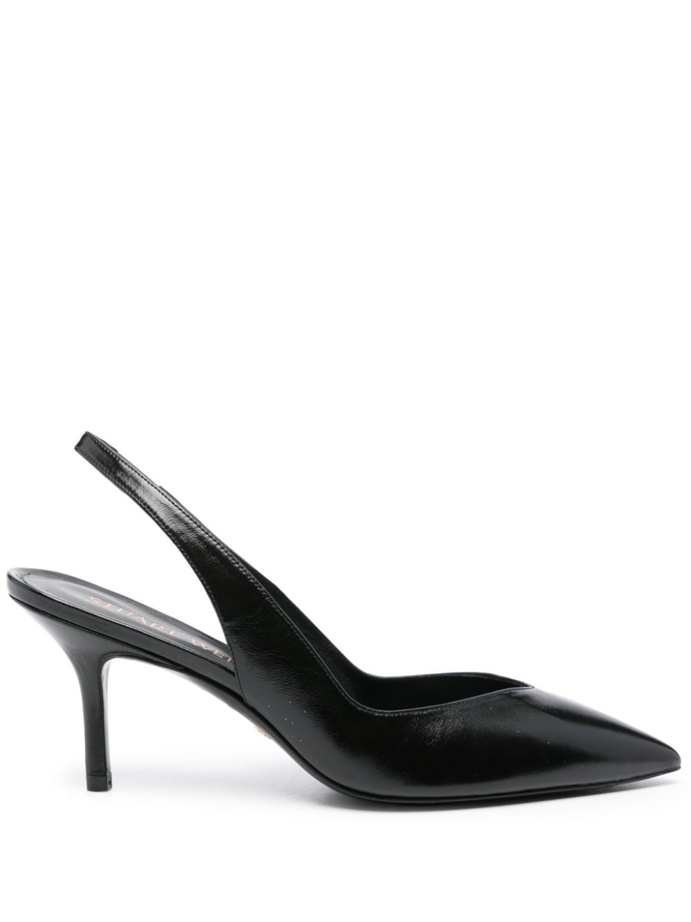 Stuart Weitzman slingback leather pumps - Black von Stuart Weitzman