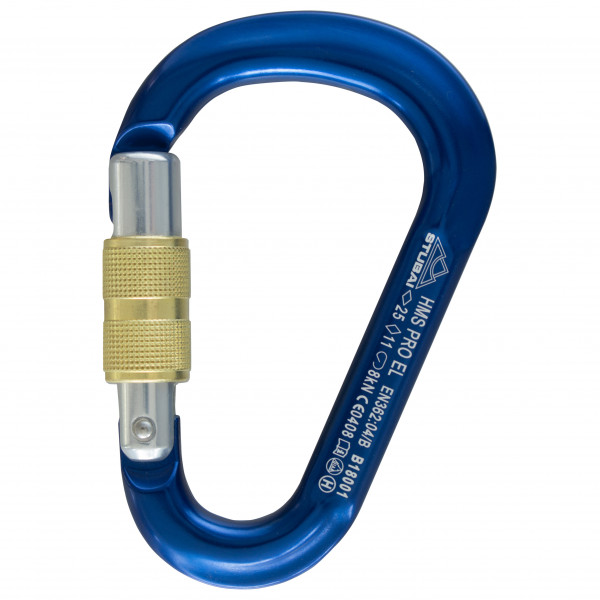 Stubai - HMS Pro Easylock Karabiner - HMS-Karabiner Gr 25 kN blau;grün von Stubai