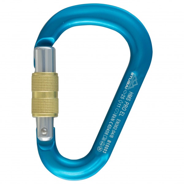 Stubai - HMS Pro Easylock Karabiner - HMS-Karabiner Gr 25 kN blau von Stubai