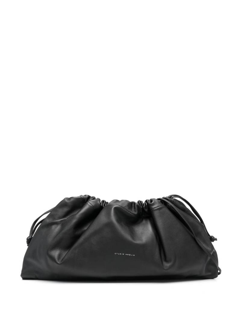 Studio Amelia drawstring leather shoulder bag - Black von Studio Amelia