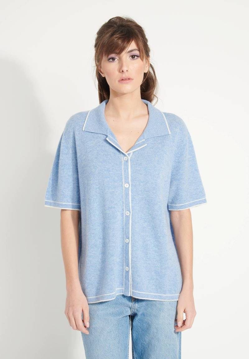 Ava 2 Oversize-bluse - 100% Kaschmir, Entjungfert Damen Hellblau S/M von Studio Cashmere8