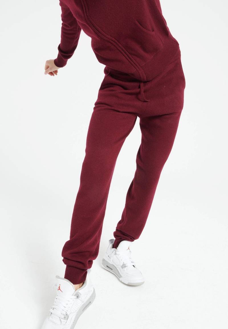 Lilly 11 Jogginghose - 100% Kaschmir Damen Bordeaux L von Studio Cashmere8