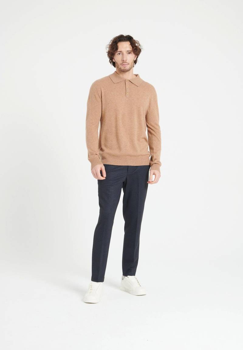 Luke 5 Langärmeliges Polo-shirt - 100% Kaschmir Herren Camel L von Studio Cashmere8