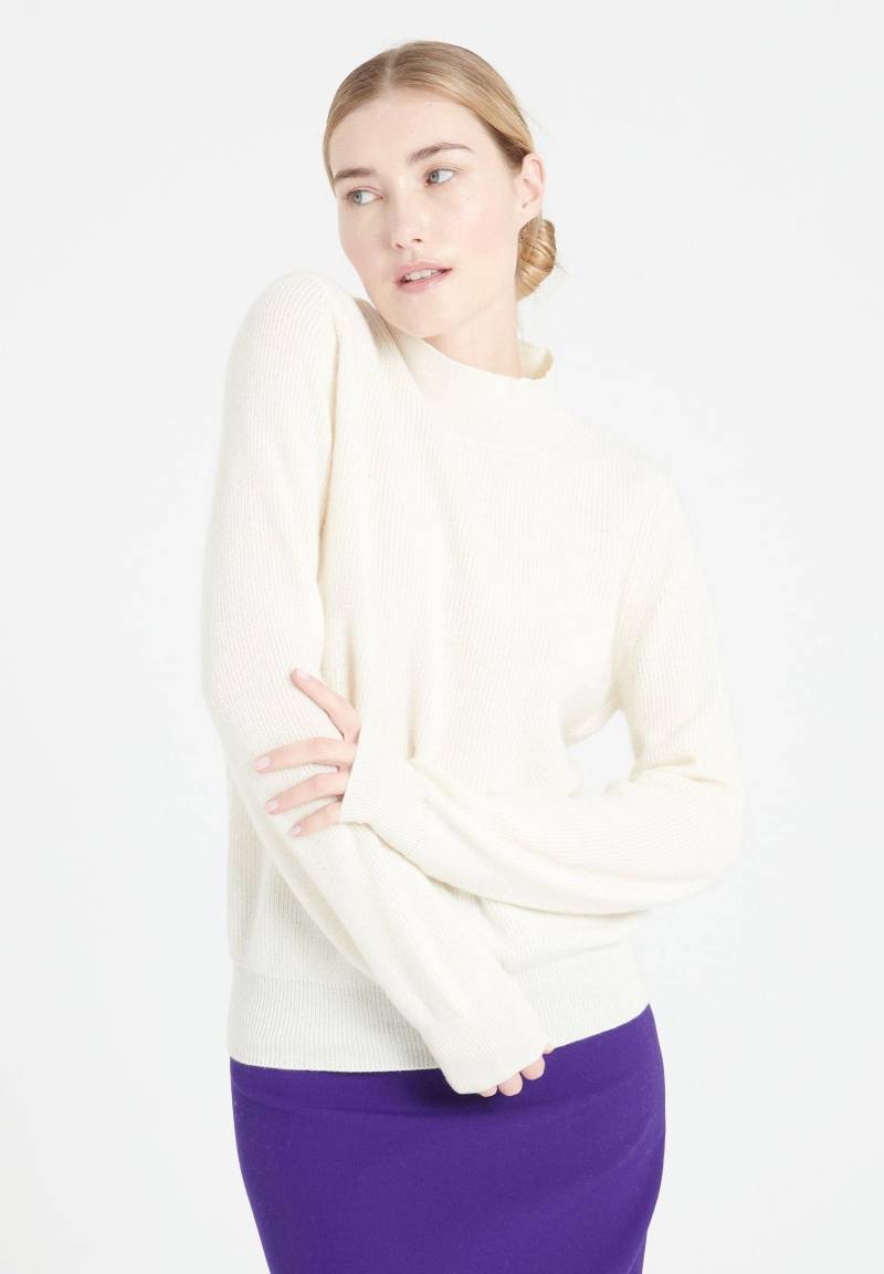 Mia 1 Pullover Mit Stehkragen - 100% Kaschmir Damen Offwhite XXL von Studio Cashmere8