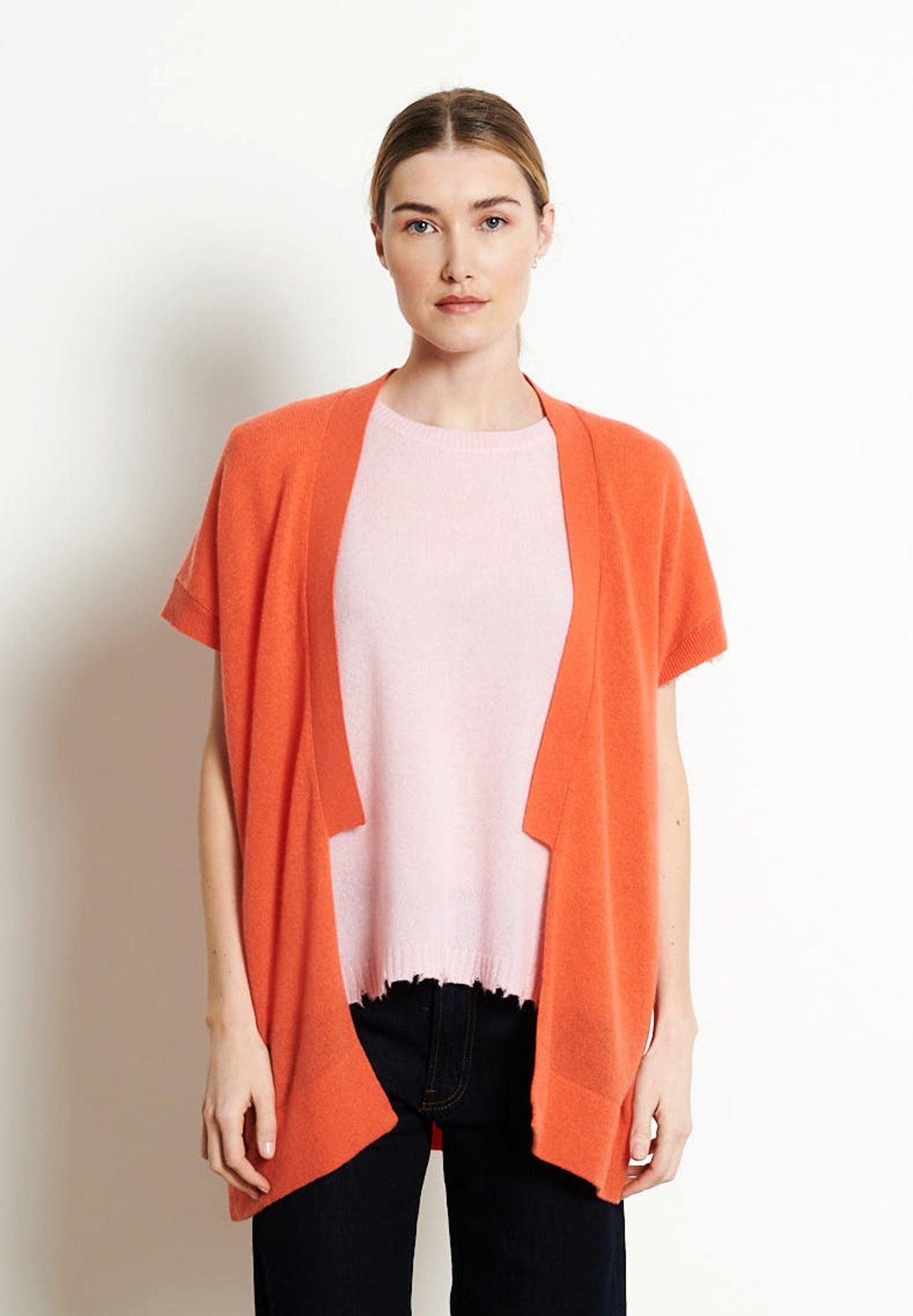 Ria 4 Kimono - 100% Kaschmir Damen Orange S/M von Studio Cashmere8