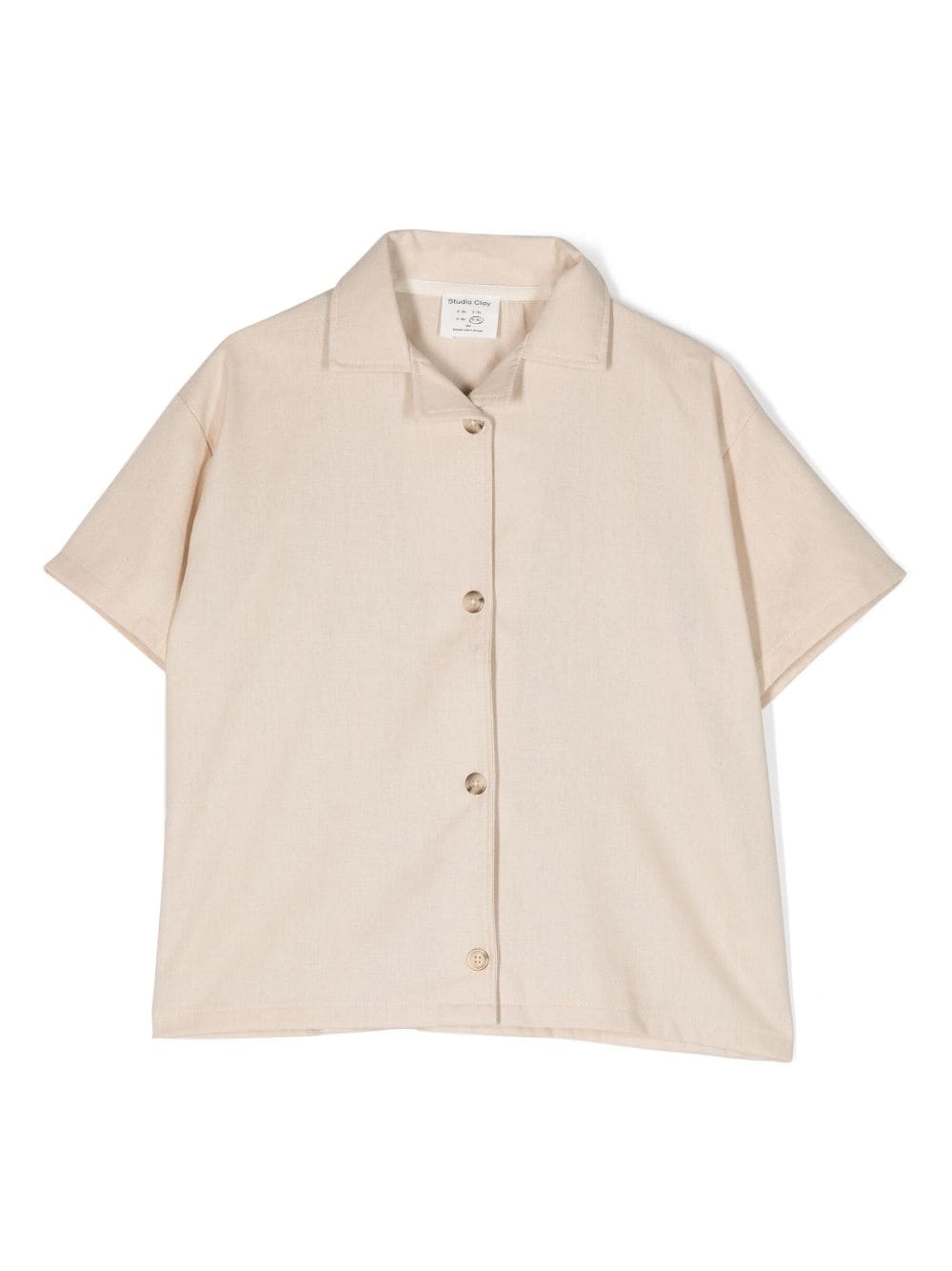 Studio Clay short-sleeve buttoned shirt - Neutrals von Studio Clay