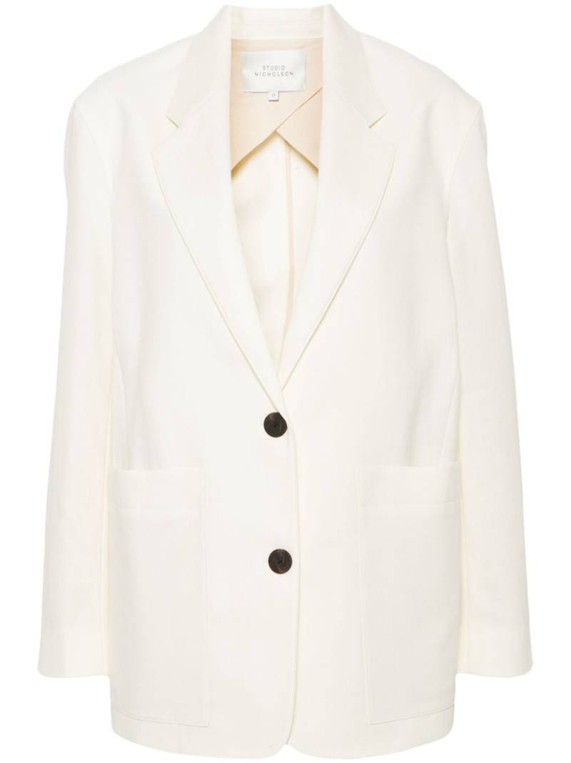 Studio Nicholson Conde single-breasted blazer - Neutrals von Studio Nicholson