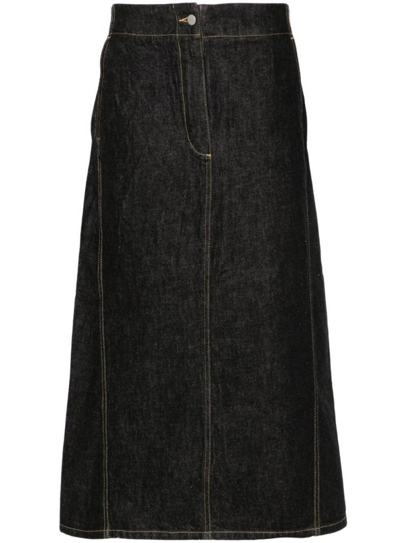 Studio Nicholson Garner midi skirt - Black von Studio Nicholson