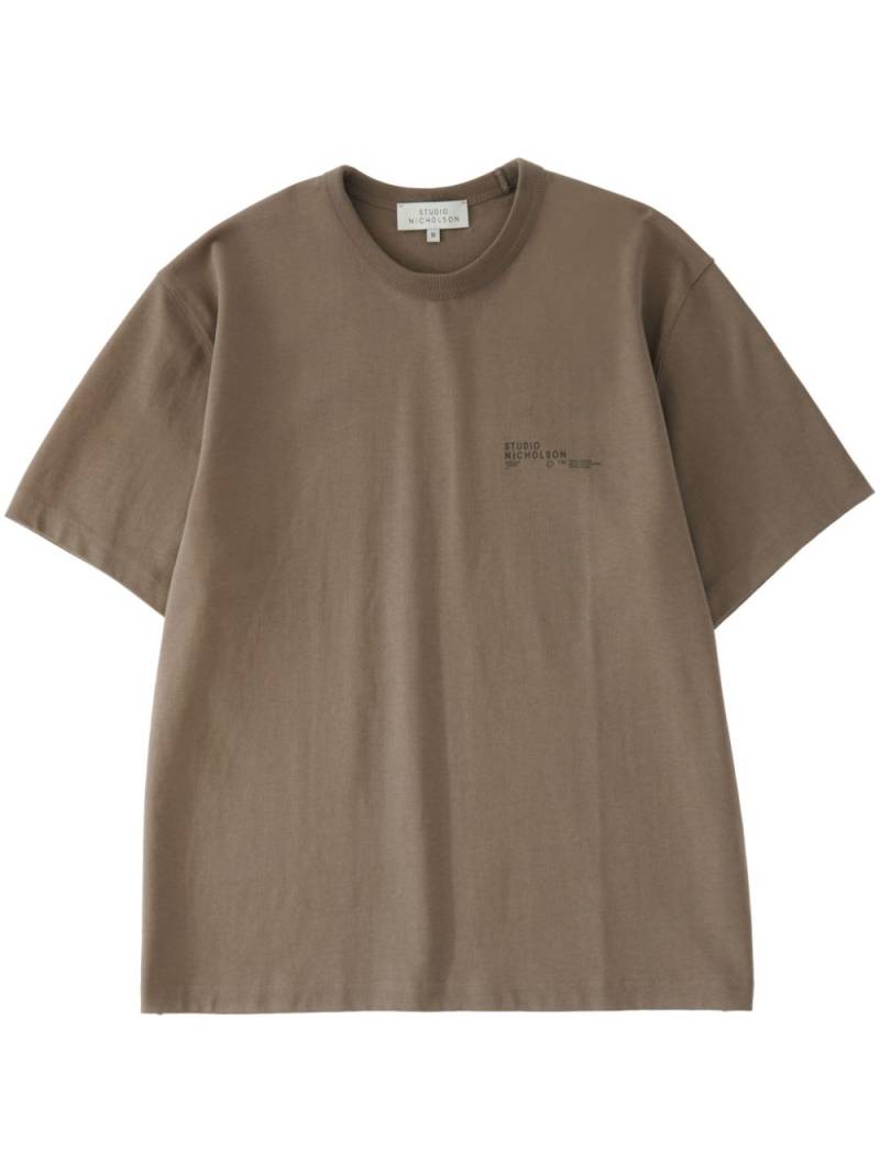 Studio Nicholson Module t-shirt - Brown von Studio Nicholson