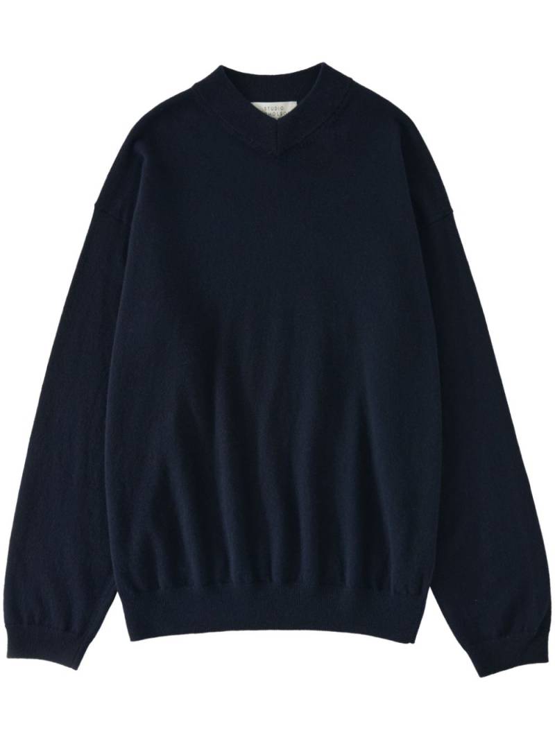 Studio Nicholson Roth Knit jumper - Blue von Studio Nicholson