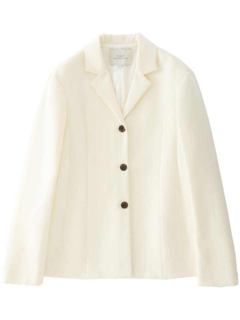 Studio Nicholson Weston blazer - White von Studio Nicholson