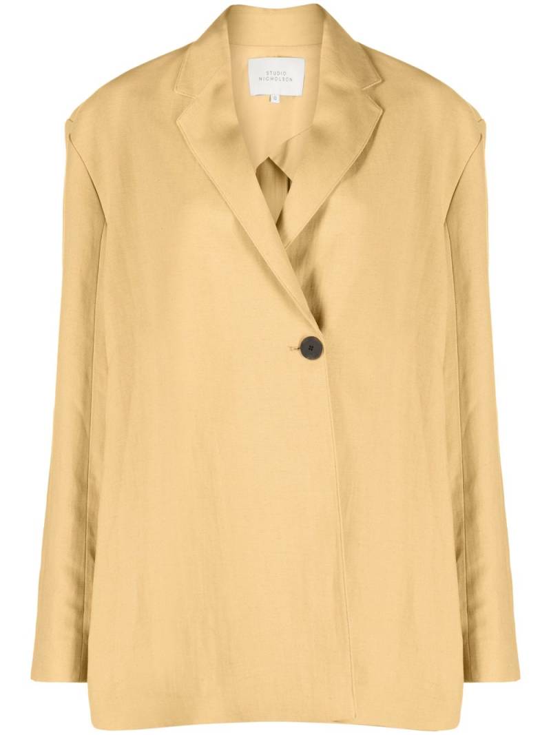 Studio Nicholson boxy double-breasted jacket - Neutrals von Studio Nicholson