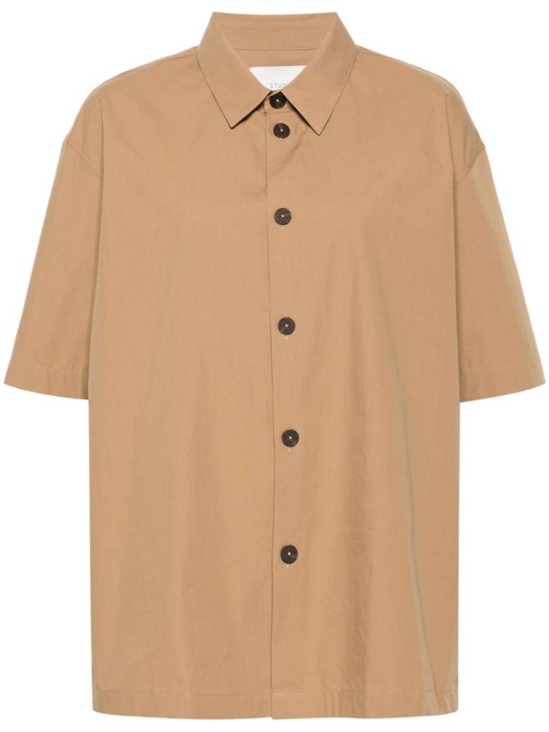 Studio Nicholson button-up cotton shirt - Neutrals von Studio Nicholson