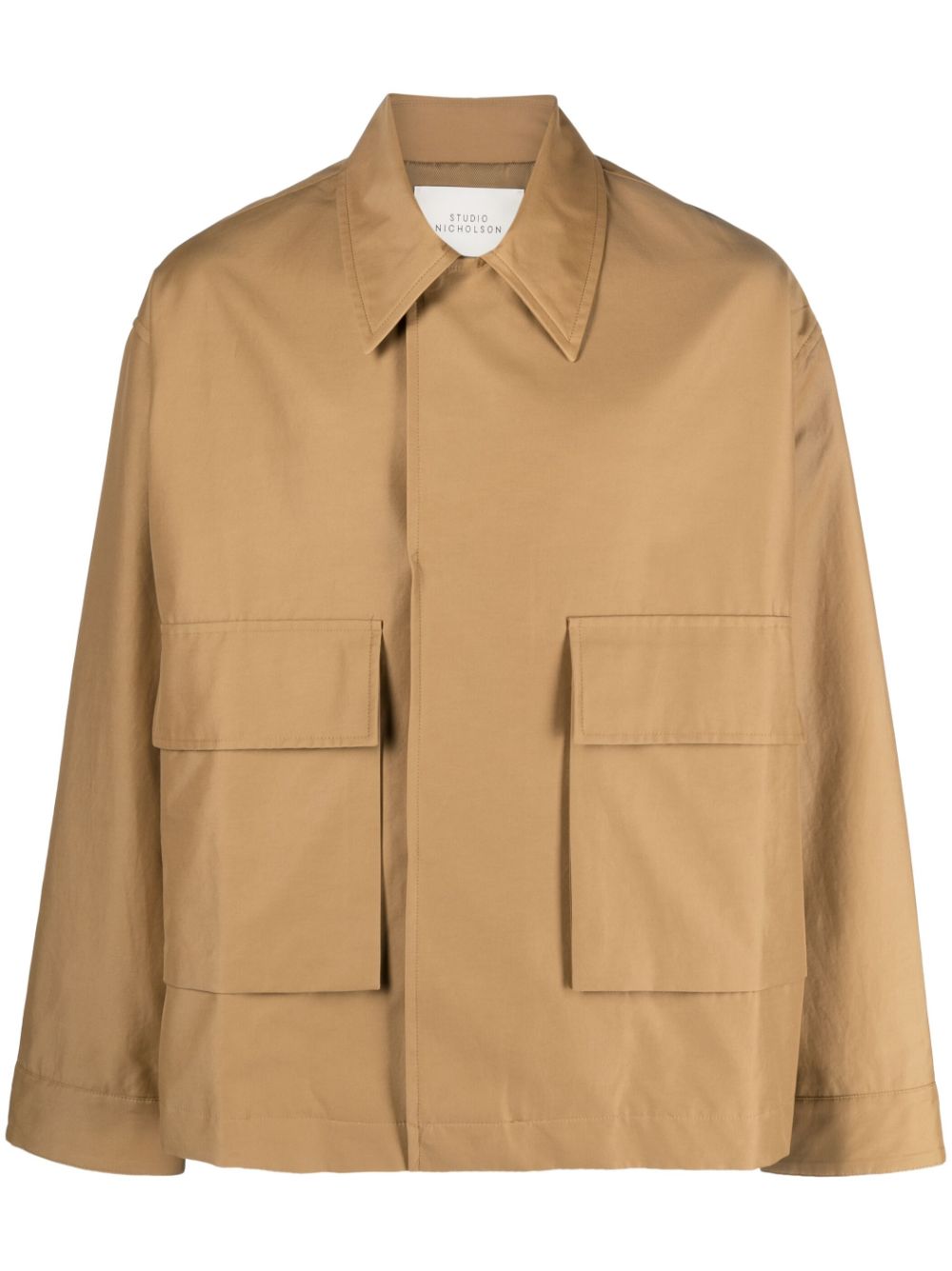 Studio Nicholson cargo-pocket shirt jacket - Neutrals von Studio Nicholson