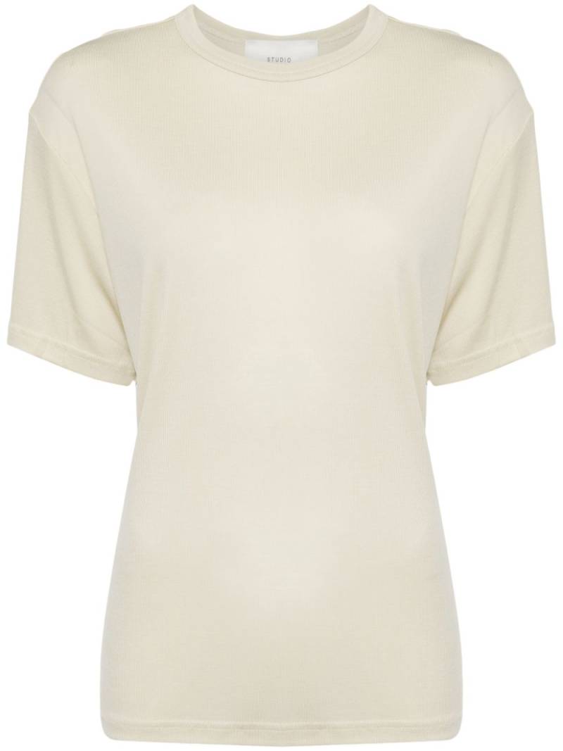 Studio Nicholson crew-neck lyocell T-shirt - Neutrals von Studio Nicholson