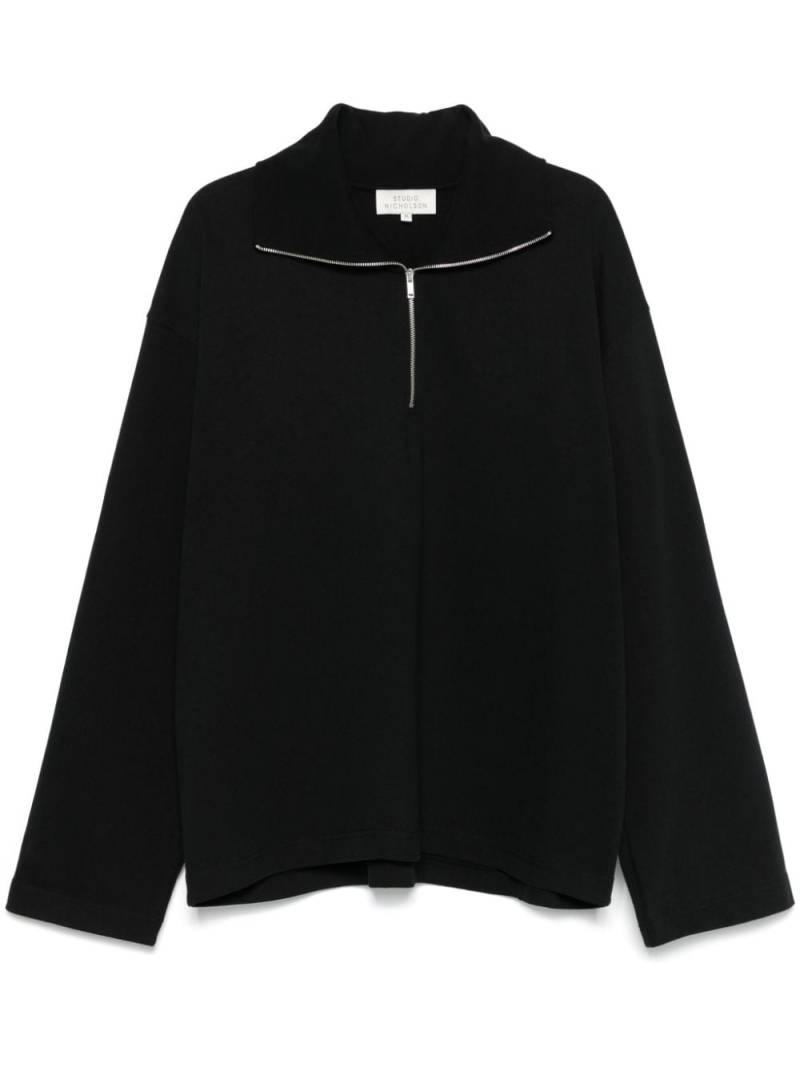 Studio Nicholson half-zip sweatshirt - Black von Studio Nicholson