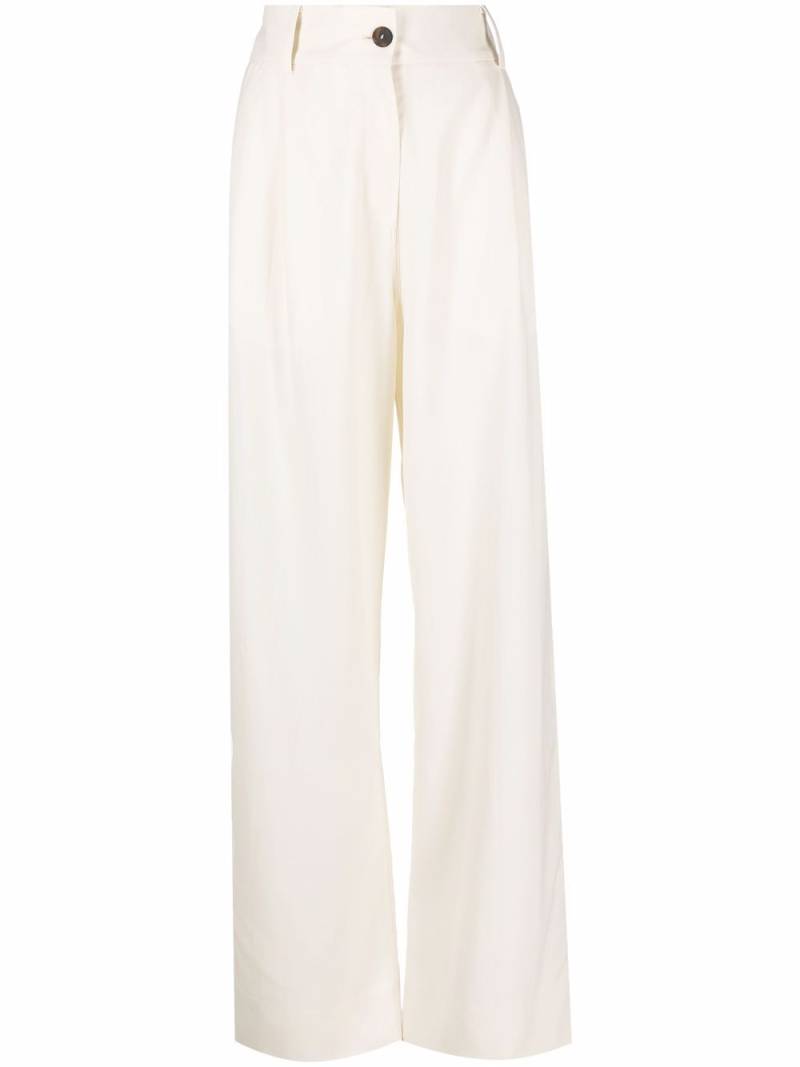 Studio Nicholson high waisted straight leg trousers - Neutrals von Studio Nicholson