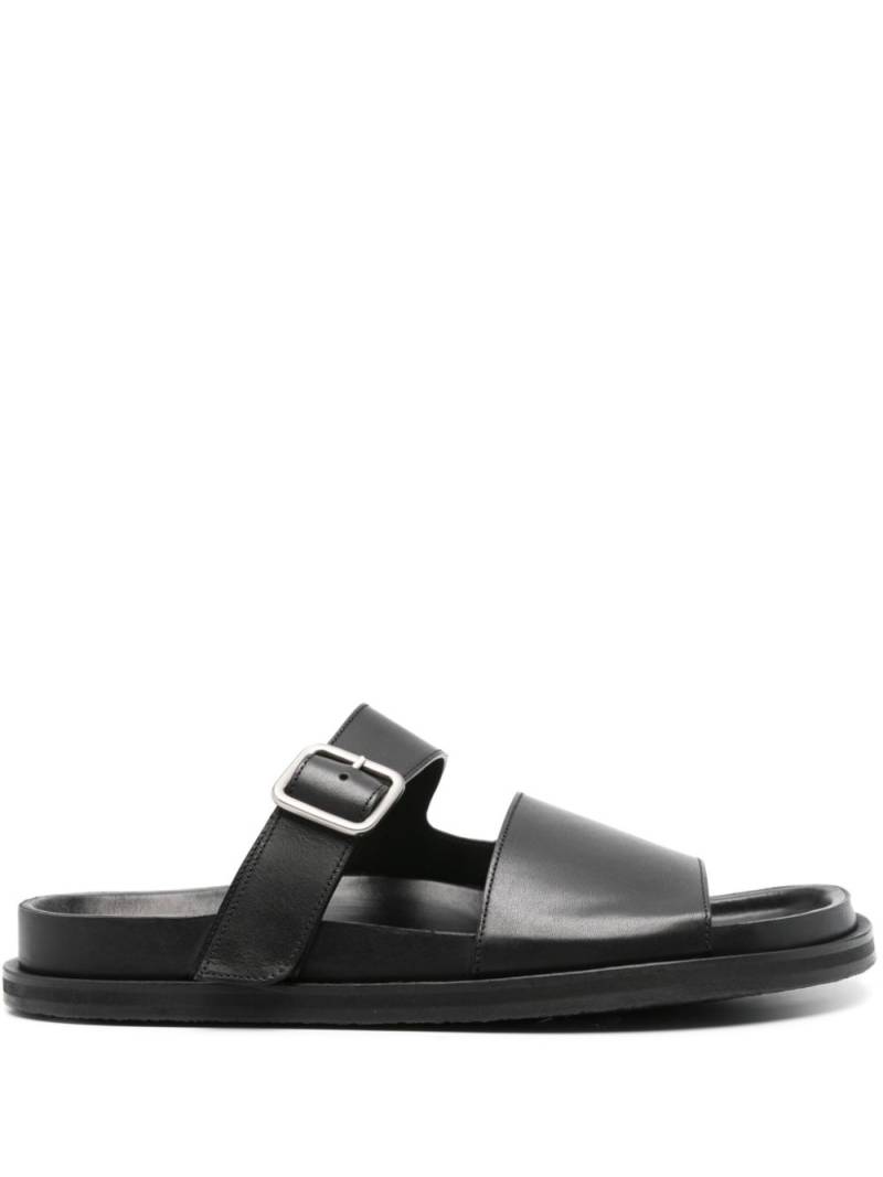 Studio Nicholson double-strap leather sandals - Black von Studio Nicholson