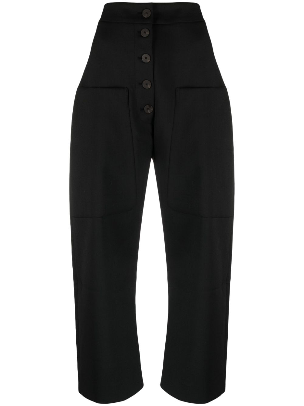 Studio Nicholson straight-leg cropped trousers - Black von Studio Nicholson