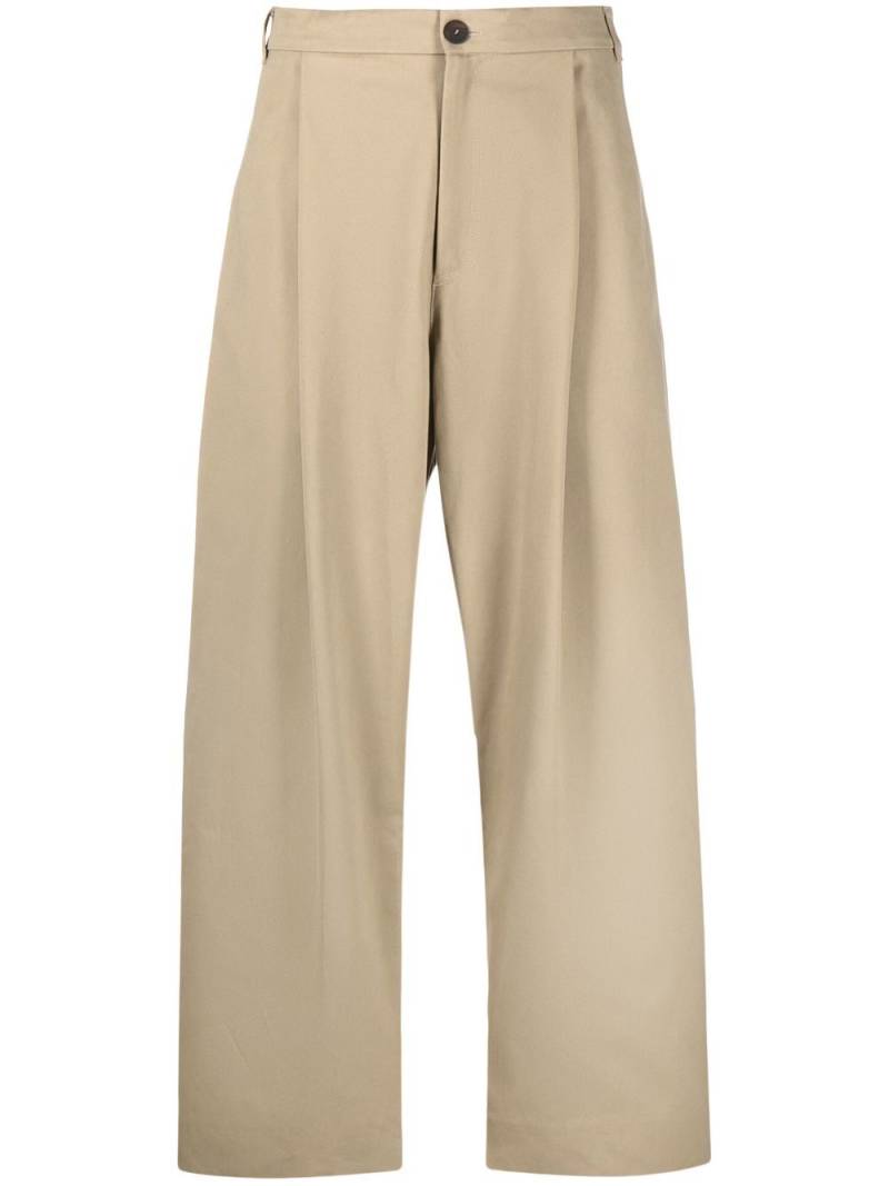 Studio Nicholson wide-leg high-waisted trousers - Neutrals von Studio Nicholson