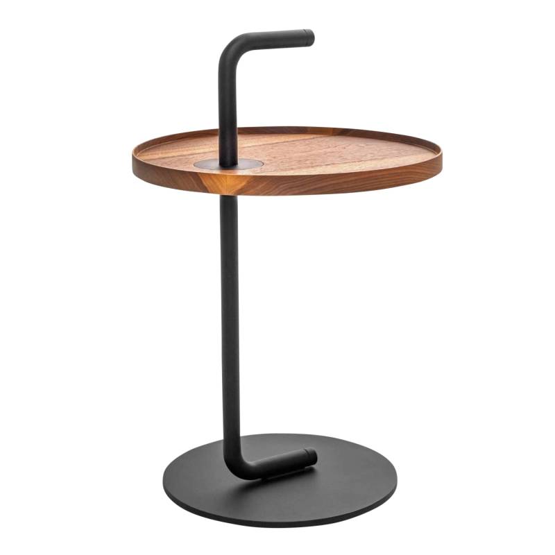GRAY Beistelltisch, Tischplatte eiche gebürstet, gold pulver lackiert von Studio by Mobimex