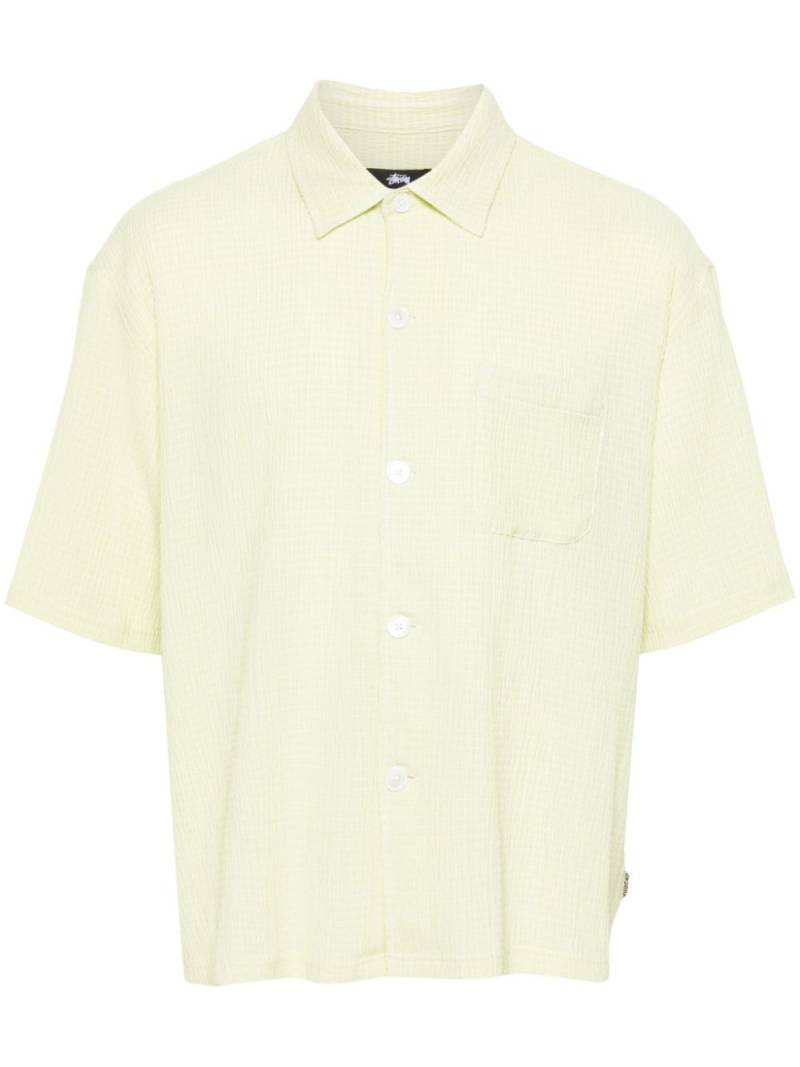 Stüssy Flat Bottom Crinkled shirt - Green von Stüssy