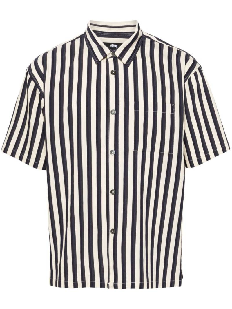 Stüssy Flat Bottom Stripe shirt - Neutrals von Stüssy