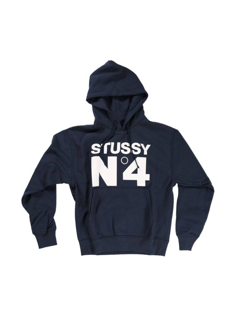 Stüssy No.4 hoodie - Blue von Stüssy