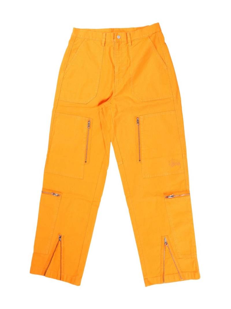 Stüssy NyCo tapered trousers - Orange von Stüssy