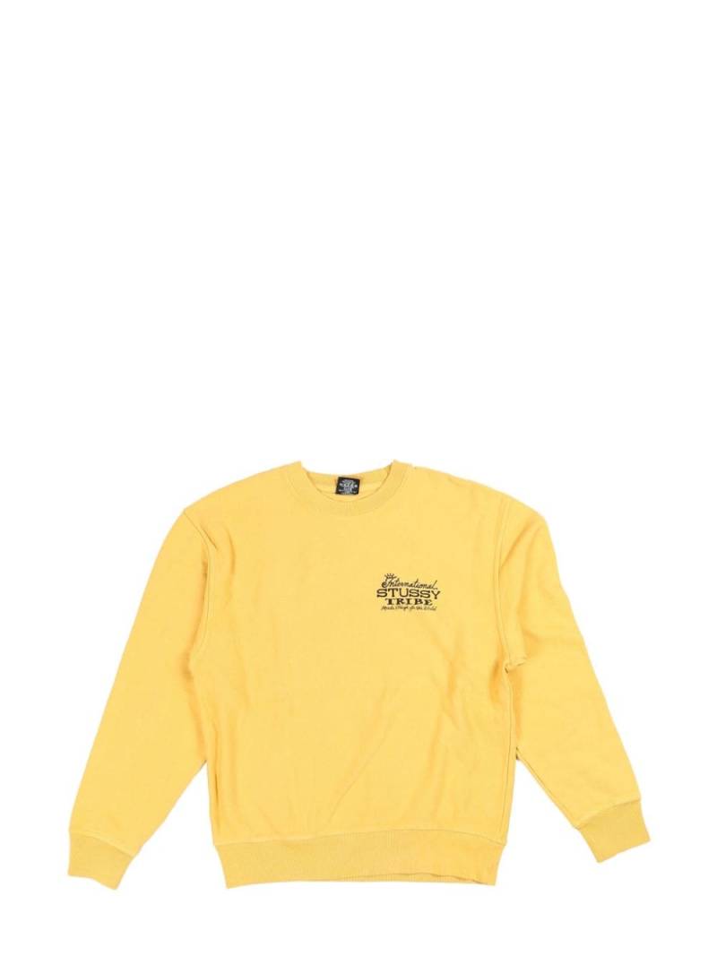 Stüssy World Tour sweatshirt - Yellow von Stüssy