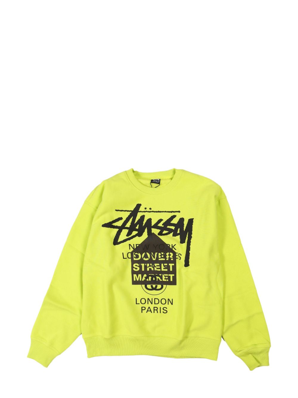 Stüssy World Tour sweatshirt - Yellow von Stüssy