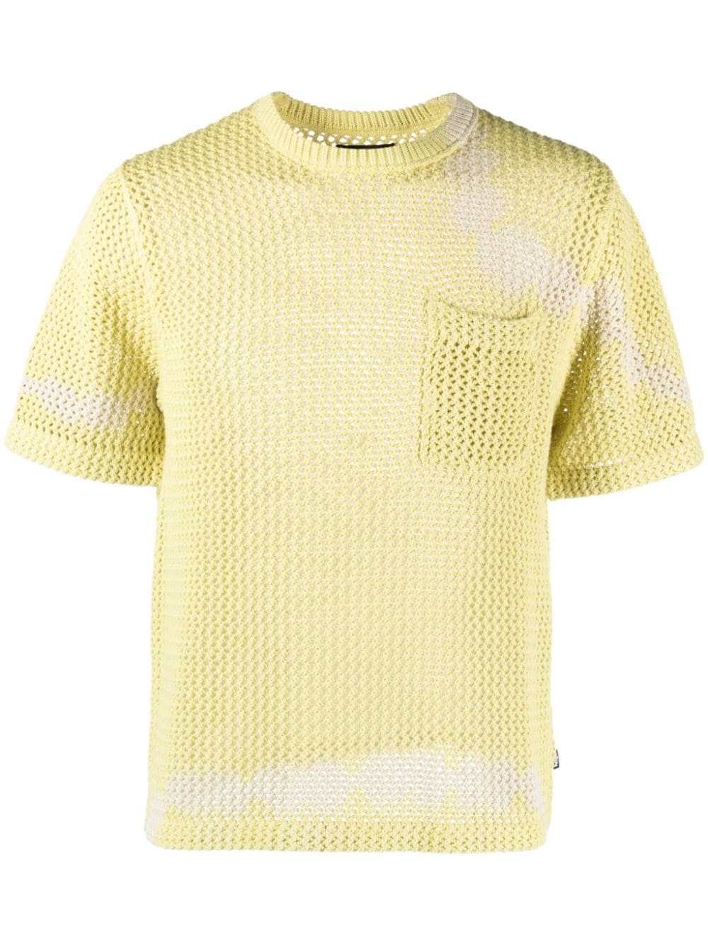 Stüssy bleached open-knit sweatshirt - Yellow von Stüssy