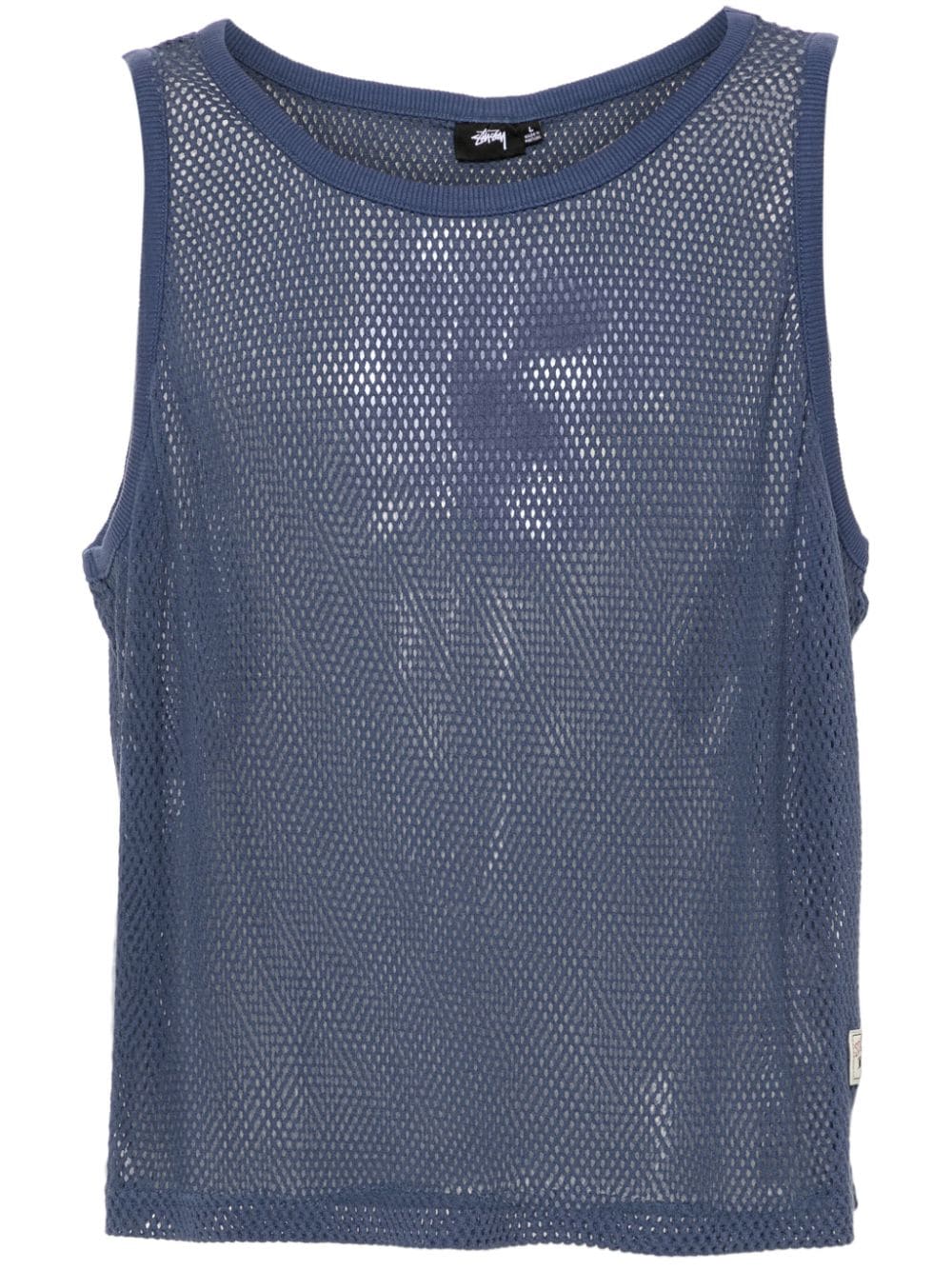 Stüssy cotton tank top - Blue von Stüssy