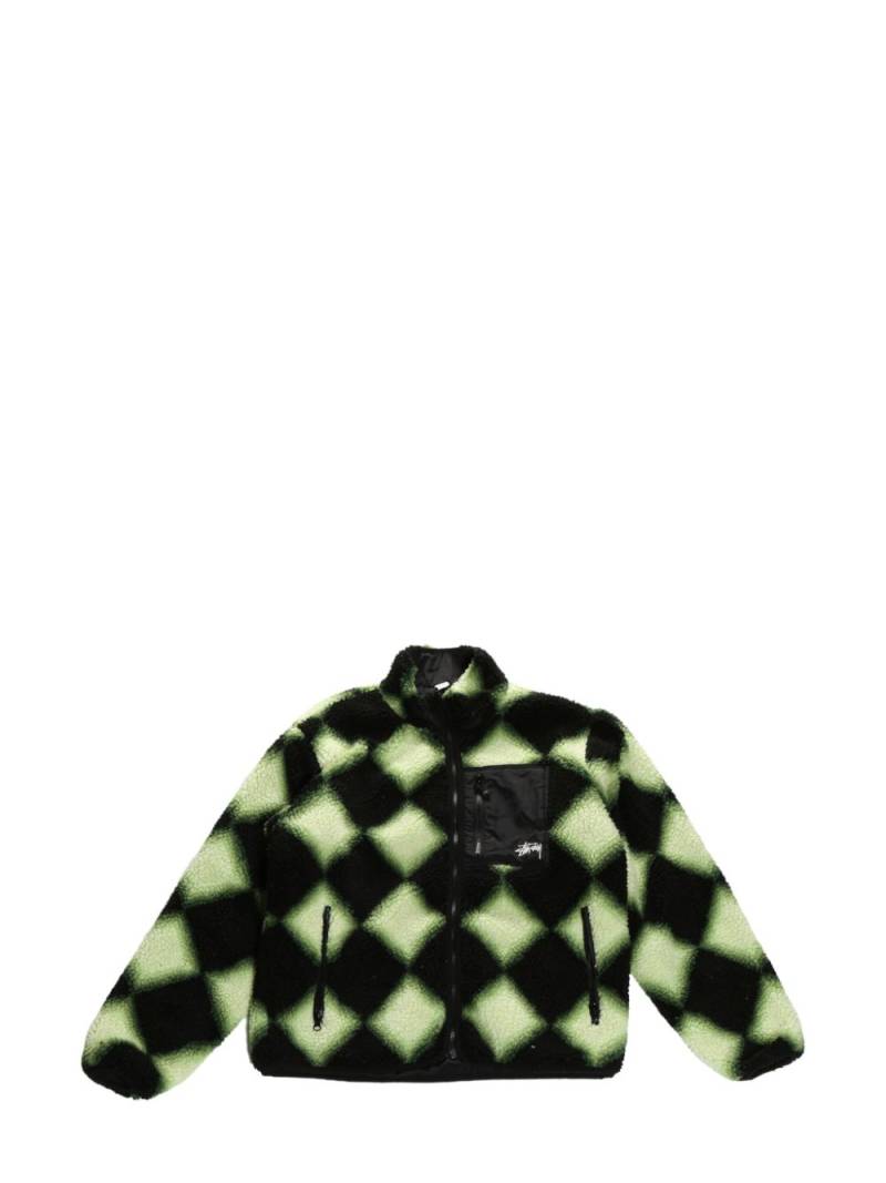 Stüssy diamond-pattern jacket - Green von Stüssy