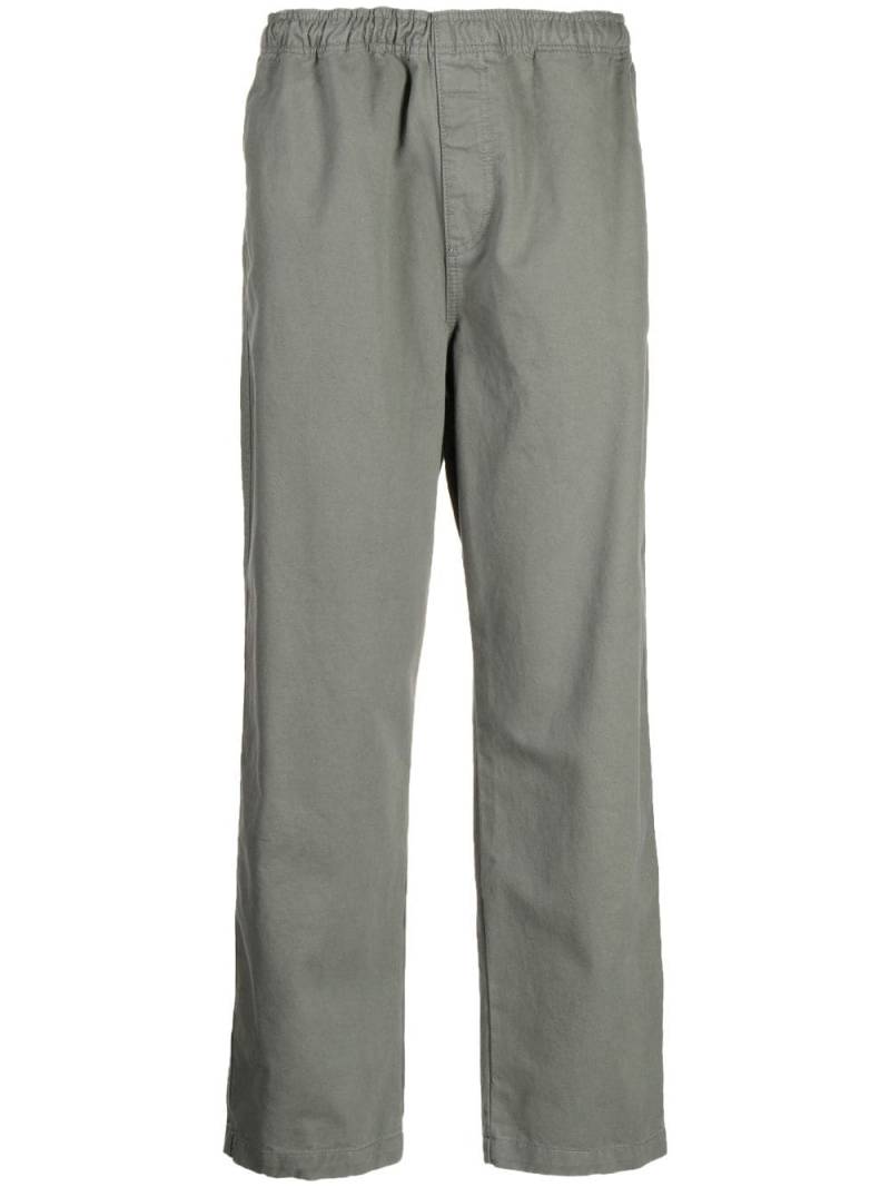 Stüssy elasticated-waist straight-leg trousers - Green von Stüssy