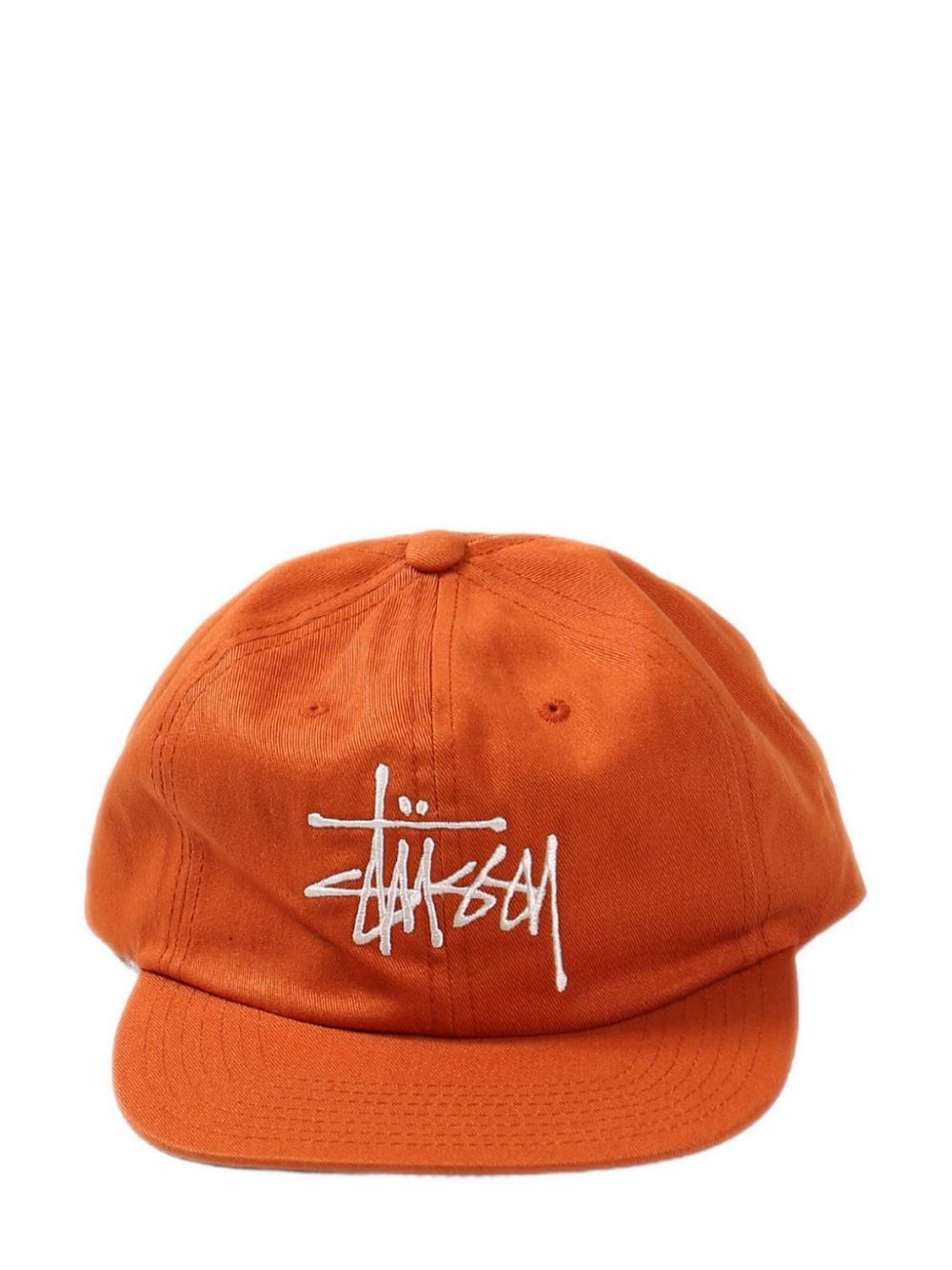 Stüssy embroidered-logo cotton cap - Orange von Stüssy