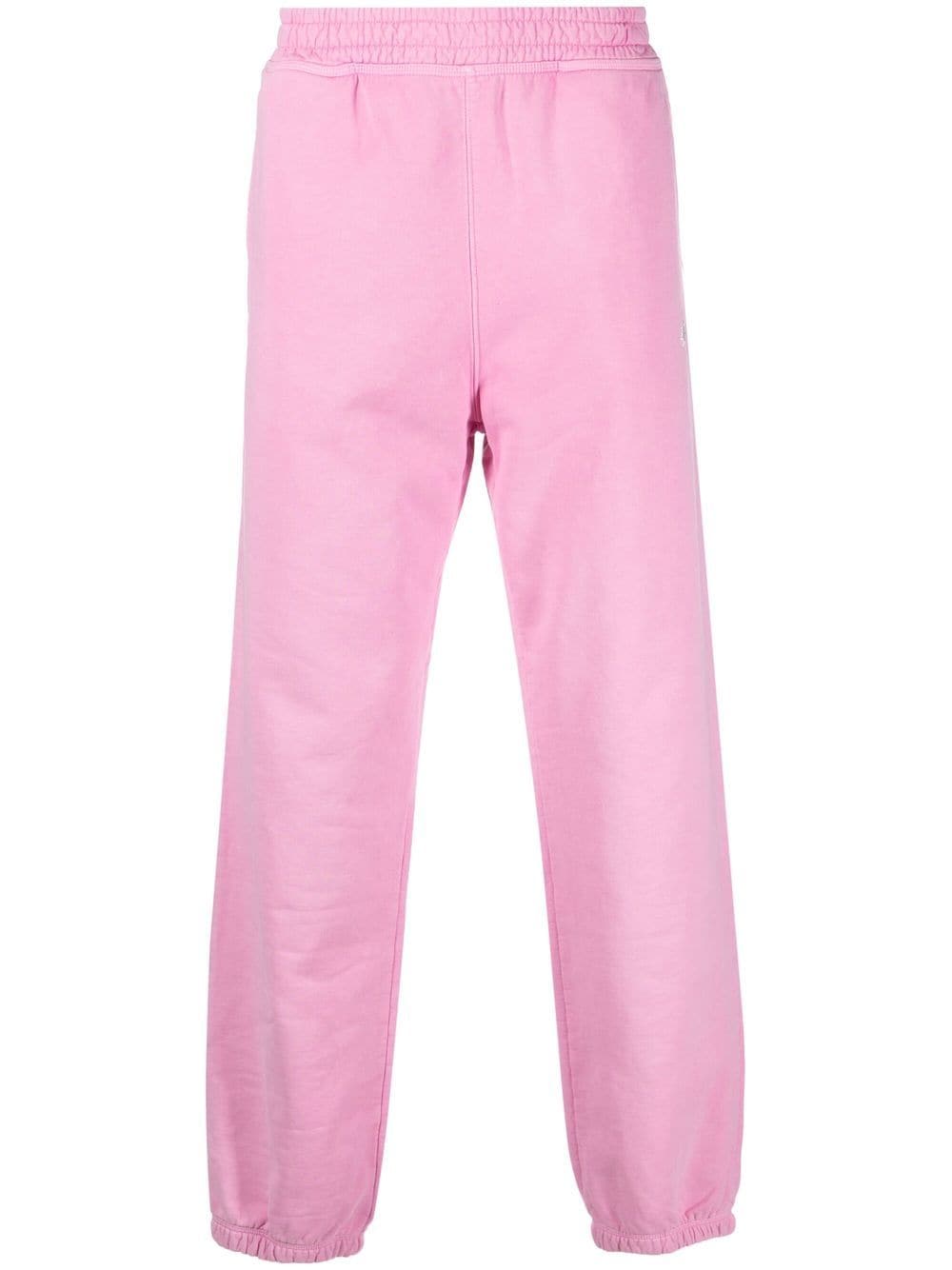 Stüssy embroidered-logo cotton joggers - Pink von Stüssy