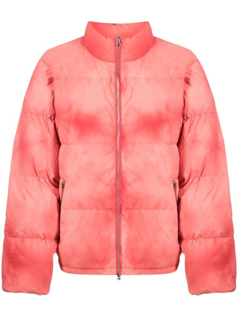 Stüssy faded down jacket - Pink von Stüssy