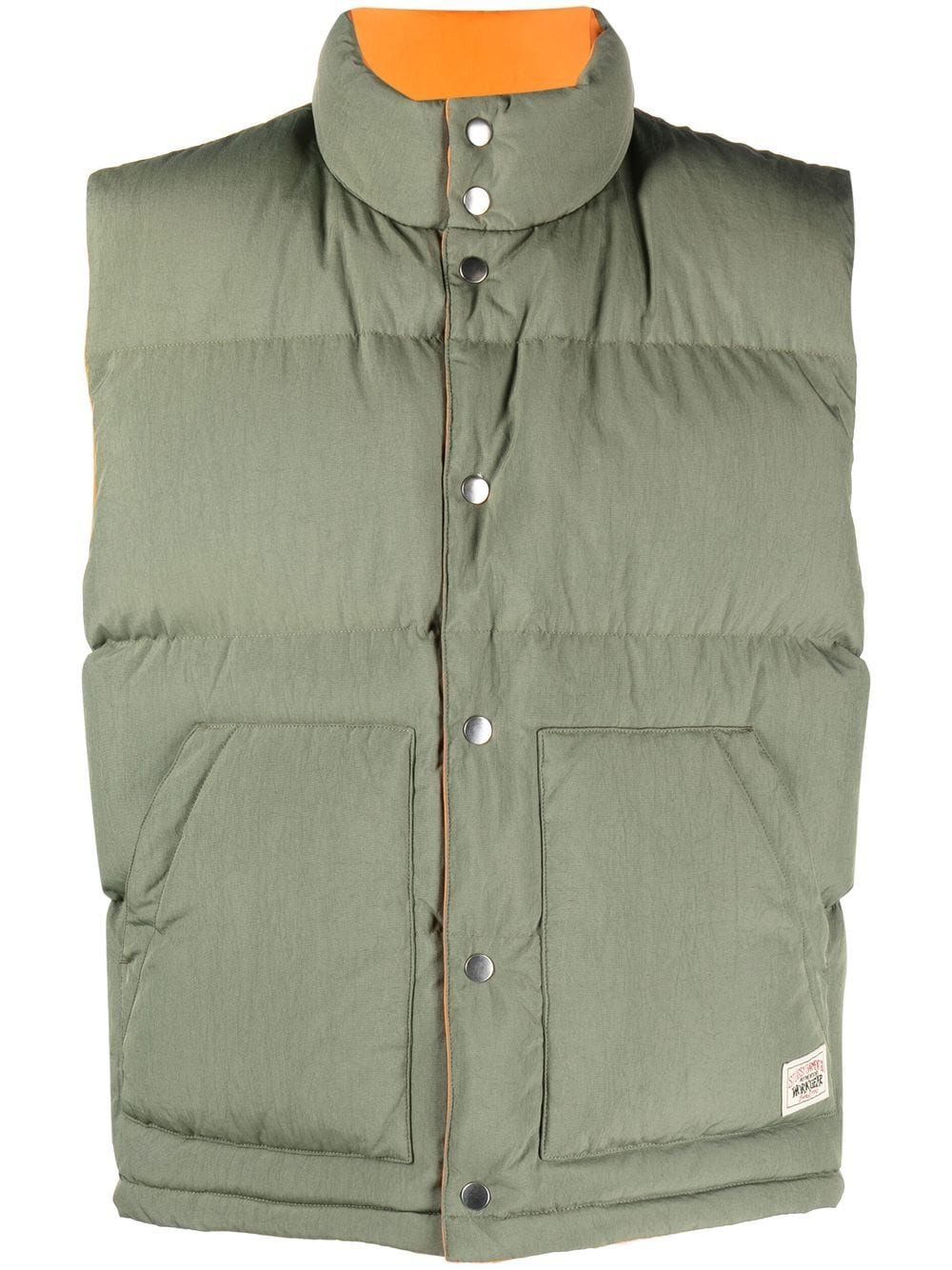 Stüssy high-neck padded gilet - Green von Stüssy