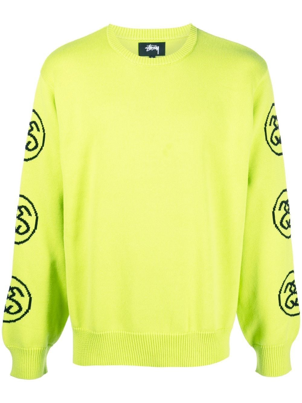 Stüssy logo crew-neck sweatshirt - Green von Stüssy