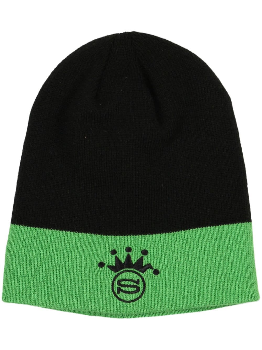 Stüssy logo-embroidered beanie - Black von Stüssy