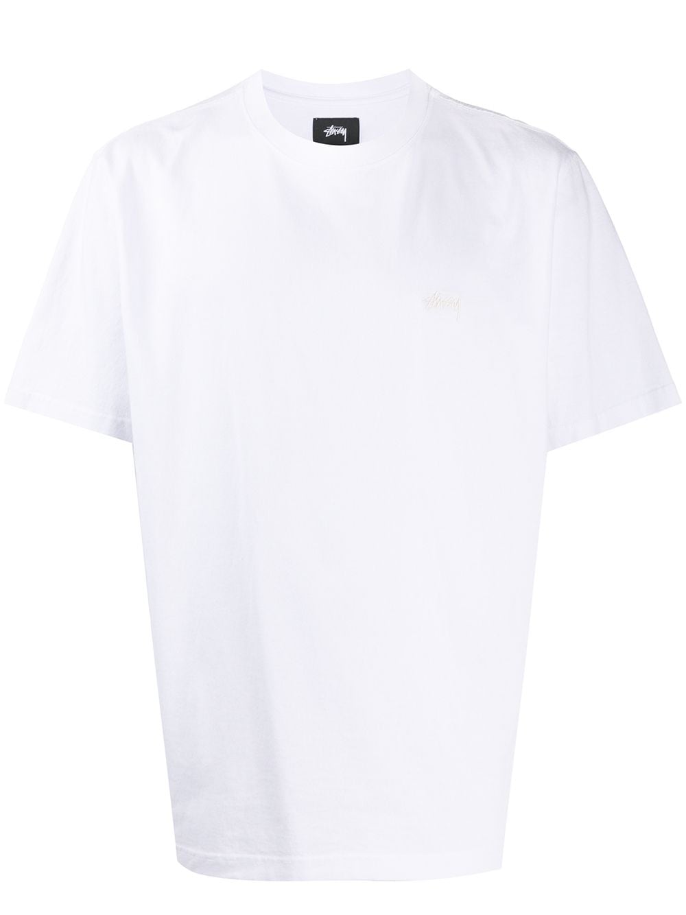 Stüssy logo embroidered relaxed fit T-shirt - White von Stüssy