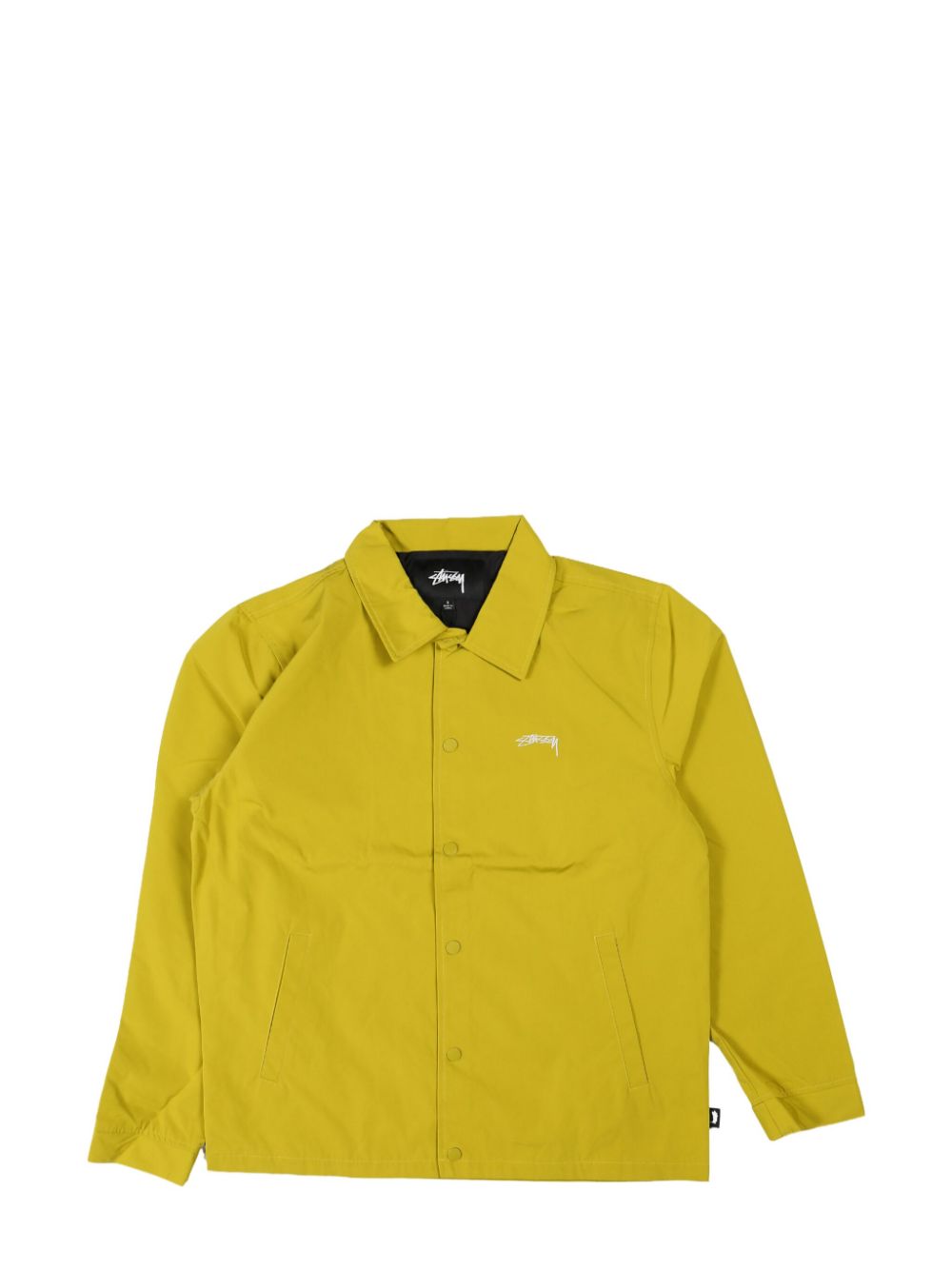 Stüssy logo-embroidered shirt jacket - Yellow von Stüssy