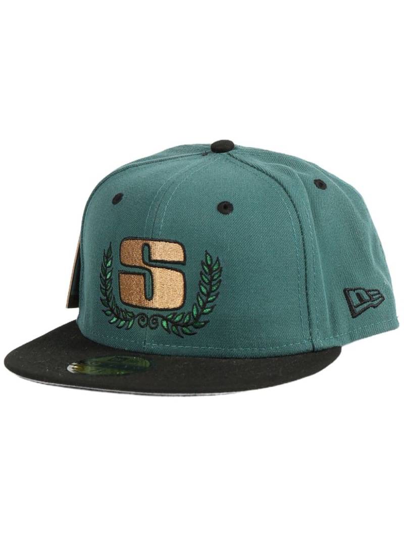 Stüssy logo-patch cap - Green von Stüssy