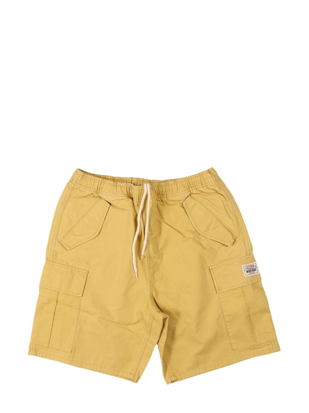 Stüssy logo-patch cargo shorts - Yellow von Stüssy