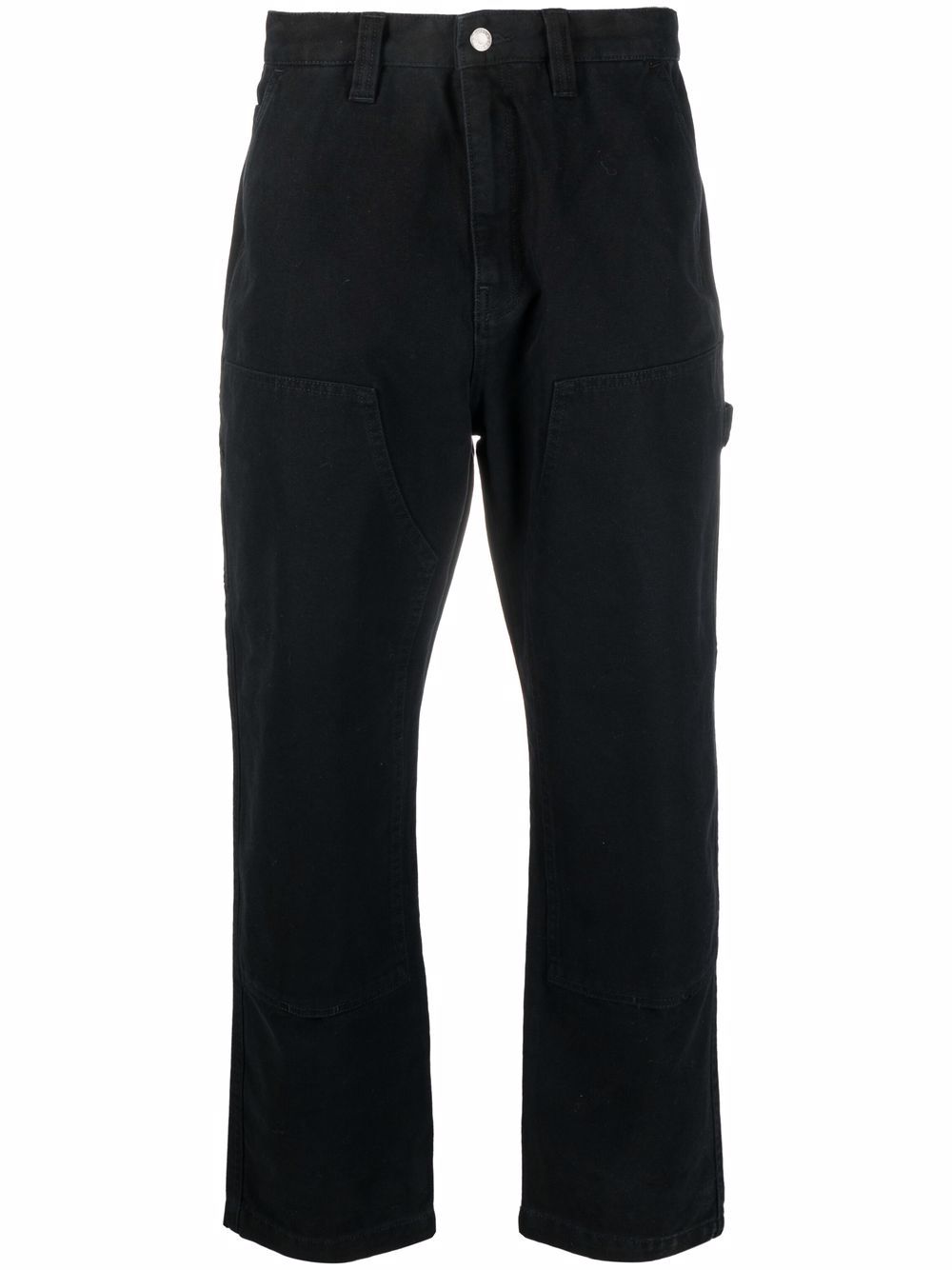 Stüssy logo-patch wide-leg jeans - Black von Stüssy