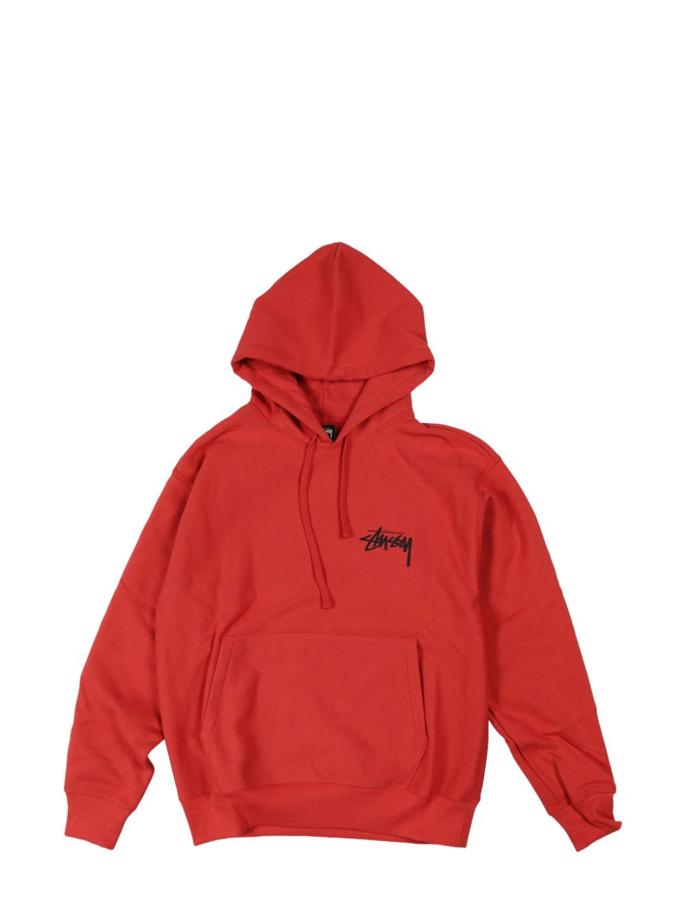 Stüssy logo-print hoodie - Red von Stüssy