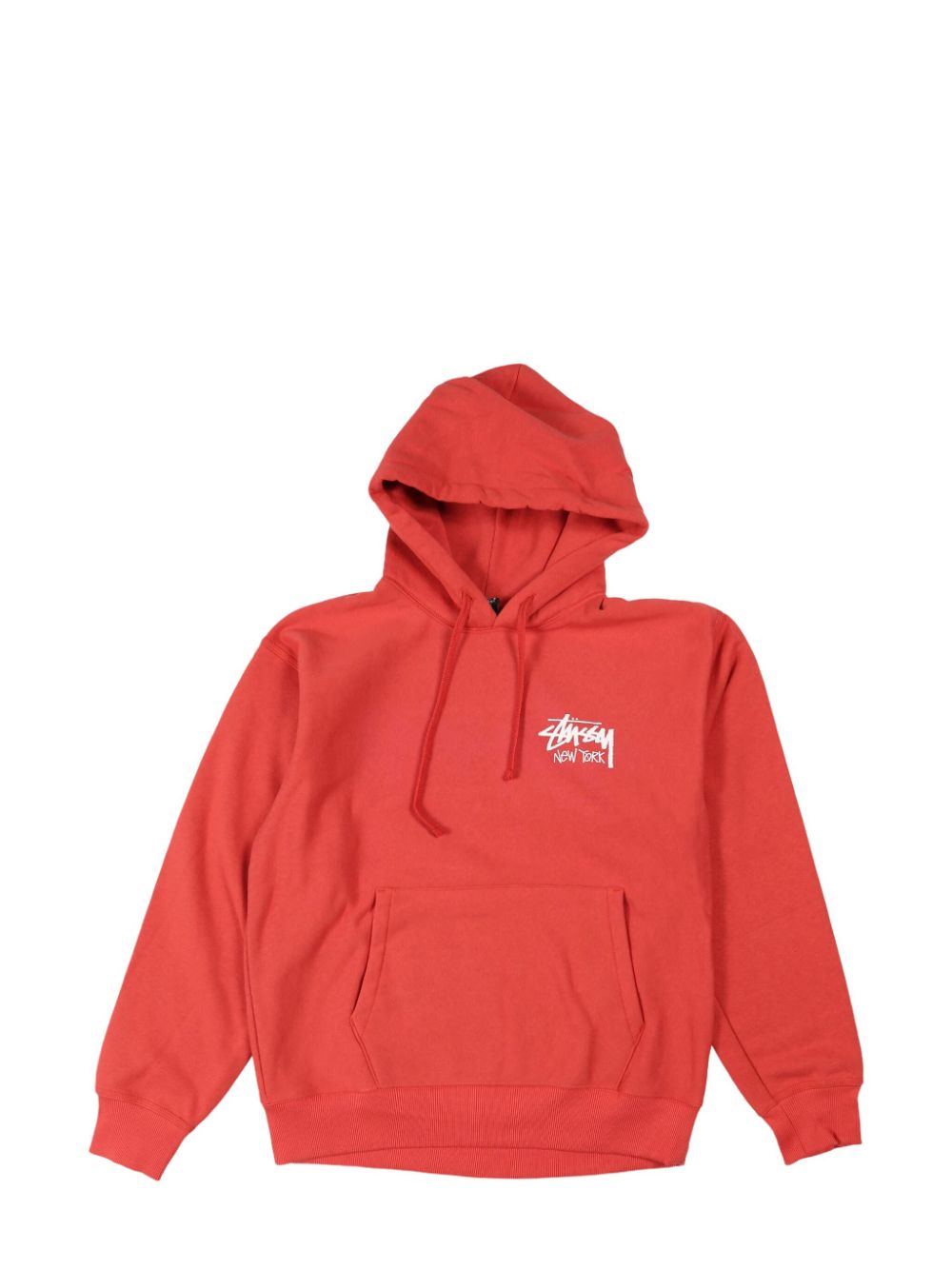 Stüssy logo-print hoodie - Red von Stüssy