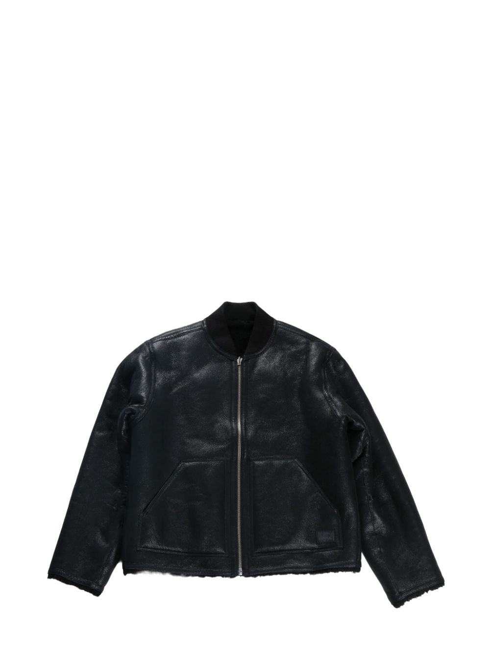 Stüssy reversible shearling bomber jacket - Black von Stüssy