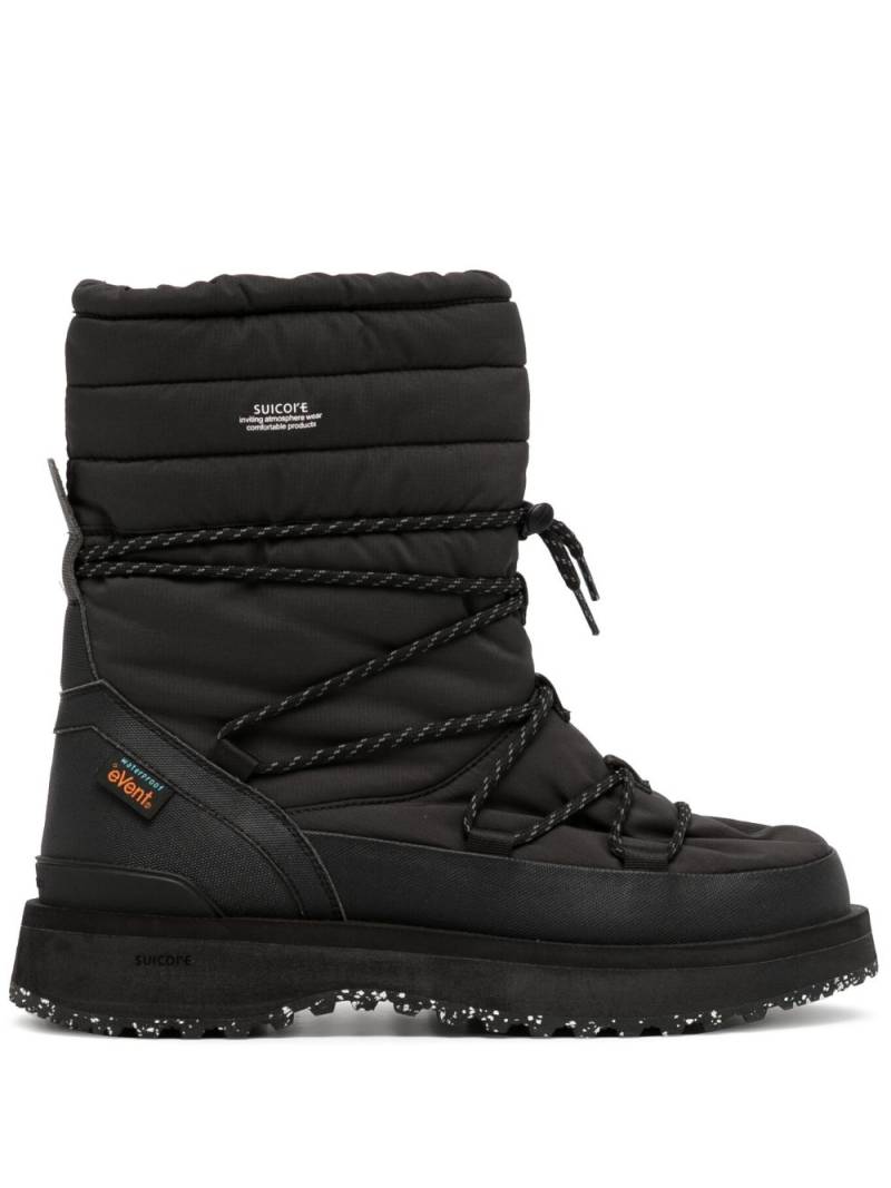 Suicoke BOWER quilted snow boots - Black von Suicoke